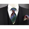 Bow Ties Mavi Gri Kırmızı Erkek ve Cep Meydanı Setleri Kravat Set Klasik Düğün Aksesuar Elzut Hediyesi Noel Neckwear1