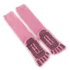 Hommes Femmes Longues Chaussettes De Yoga Chaussettes Hautes Pilates Chaussettes À Cinq Doigts Anti-dérapant Doigt Tout Compris Tube Sports Fitness En Automne Et En Hiver