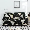 Sofa Covers voor Woonkamer Moderne Floral Gedrukt Stretch Sectional Slipcover Polyester L Vorm Fauteuil Couch Case 1/2/3/4 SEAT LJ201216