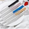 Stainless Steel Chopsticks 23CM Metal Tableware Easy To Clean Household Kitchen Tablewares Wedding Holiday Supplies