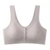 No Trace Maternity Intimates Nursing Bra For Pregnant Women Breastfeeding Latex Bras Front Button Anti Sagging Underwear 20220303 H1