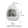 Schreibtisch Tischuhr Digital IP24 Wasserdichte Wandbehang Standuhren mit Saugnapf Luftfeuchtigkeit Temperatur Timer Thermometer Hygrometer Küche Badezimmer ZL0362