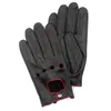 Harssidanzar Mens Lambskin Leather Driving Gloves Unlined Vintage Finished Touchscreen 220113