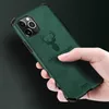 DEER TELEFON CASE DLA IPHONE 12 11 MINI PRO MAX XS XR 7 8 Plus SE 2 Skóra Tekstura Powrót Shell