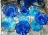 Flower Shaped Plates Hand Blown Glass Wall Plates Lamps Custom Made Murano Art