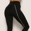 Yoga Outfits Femmes Fitness Leggings Pantalon Ligne de hanche respirante Imprimez une taille haute Pantalon décontracté Collant Sports de plein air