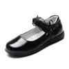 Nuovissime scarpe con plateau firmate per neonate Scarpa da principessa in pelle con fondo morbido Black Triple White Outdoor Summer Walking Jogging