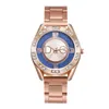 Women Watchs Brand Fashion Rhinestone inossidabile in acciaio inossidabile orologi da polso Montre de Luxe