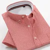 5XL 6XL 7XL 8XL 9XL 10XL große Größe männer Kariertes Hemd 2020 Sommer Neue Hohe Qualität Baumwolle Business Casual marke Kurzarm Shirt LJ200925