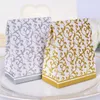 Fourniture de fête Nouveau 10pcs Creative Golden Silver Ribbon Wedding Favors Party Gift Candy Paper Box Cookie Candy Gift Sacs Événement PA8146968