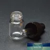 10 pcs Limpar frasco de vidro pequeno 1ml frasco de amostras para óleo essencial óleo de frasco minúsculo garrafa portátil