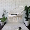 Round Hammock Swing Hanging Chair Outdoor Indoor Furniture Hammock Chair for Garden Dormitory Child Adult with Tools 10095477094