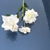 Tre huvud simulering blommor diy manual narcissu peony skrivbord dekorera konstgjorda blomma mode arrangemang heta säljer 2 5yl J1