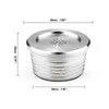 Capsula Reusable for Delta Q NDIQ7323 in Coffee Filters Stainless Steel Reutilizavel Capsule a Point EP MINI 220217