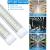 20st, U-formad 2ft 3ft 4ft 5ft 6ft 8ft Cooler Door Led Tubes T8 Integrerade LED Tubes 4 sidor Led Lights armatur Lager i USA