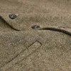 VOBOOM Gilet da uomo in tweed di lana Gilet monopetto a spina di pesce slim fit in misto lana premium 018 201106