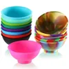 Mini Silicone Bowls Soft Flexible Baby Feeding Bowl Prep Serve Bowls For Condiments Dips Snacks DIY Crafts Bowls IIA882