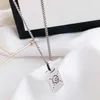 2021 Hot Selling Double G Letter Imp Skull S925 Sterling Zilveren Hanger Hip Hop Mode Koppel Ketting