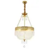 European style crystal chandelier villa aisle decoration crystal porch chandelier lighting interior design creative copper pendant lamps