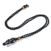 Favor Hand-woven Necklace Wax Line Cord Woven Pendants DIY Jewelry Crafts with Wooden Beads Women Neck Decoration 8 Colors BBB14891