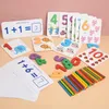 Çocuklar Matematik Oyuncaklar Ahşap Aritmetik Oyuncak Dijital Eşleştirme Kartları Ile Sayma Sopa Anaokulu Okul Öncesi Oyuncaklar Çocuk Kız Erkek LJ200907