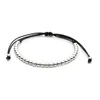 10st / Många Lucky String Pärlor Armband Svart Rope Bangle Wax Rope Fashion Handgjorda