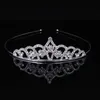 Girls Crystal Tiara Crown Rhinestone pannband Hårpinnar Tillbehör Kvinnor Party Jewelry Princess Headdress M4251