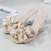 Yeeloca Womens High Heels Summer Wild Womens Sandals Simple Bowknot Wedge Slippers Slippers Luxury Shoe Designers Y200628