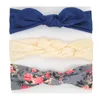 Ensemble de 3 bandeaux pour bébé, accessoire Po, cadeau pour nourrissons, oreilles, bandeau élastique en dentelle nouée, accessoires 1231y