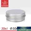 1Oz/30ml 30g bocaux en aluminium échantillon cosmétique boîtes en métal récipient vide en vrac Pot rond bouchon à vis couvercle petite once
