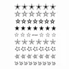 50pcs New Fluorescenza Hollow Stars Nail Art Sticker Stella a cinque punte Decorazioni artistiche Accessori per unghie fai da te