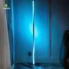 Lampade da terra in acrilico a LED RGB Luce d'angolo con asta dimmerabile Bluetooth per soggiorno Camera da letto Atmosfera Luce interna in piedi