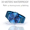 Lige Womens Watches Top Brand Luxury Analog Quartz Watch Women Full Blue Mesh rostfritt stål Datumklocka Fashion Ultra-Thin Dial 2233f