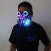 Éclairage LED couleur lunettes Steampunk masques à gaz lunettes Cosplay accessoires de barre gothique Anti-buée brume hommes et femmes masque