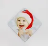 150pcs sublimation mdf christmas ornaments decorations Double Square Round shape decorations hot transfer printing