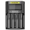 Nitcore um4 um2 intelligente oplader voor 18650 16340 21700 20700 22650 26500 18350 AA AAA batterij laders 4 slot 2A 18W