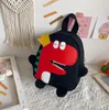 Children canvas school bags cute dinosaur baby backpack cartoon cute kindergartensmall backpack boys girls change purse school bag