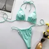 PU Micro String Thong Bikini Set Womens Baddräkt Brazilian Biquini Badkläder Tjej Beach Tanga 2020 Simig flytande Badkläder T200708
