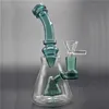 8 polegadas Beaker Beaker Bongo Hitman Tubos de Água Cogumelo Perc Filtro Dab Rigs Petróleo Bongo Aughty com 14mm de vidro de queimador de óleo 1 pcs