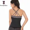 الكريمة السوداء 3 خطاف والعين 25 من الصلب Booned LaTex Waist Trainer Fajas حزام الحزام بالإضافة إلى حجم الملابس الداخلية Corselet Women 221299354