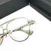 Merk Designer Optical Glasses Mannen Vrouwen Zonnebril Metalen Brillen Frame Mode Groot Eyewear Spektakel Frames Bijziendheid Glazen met originele zaak