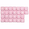 Tyry Hu 100pc Candy Color Silicone Letter Minchas Baby Teether Bads Alimento Silicone Ber