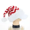 Christmas Hat Sweater Knitted Beanie Knit Santa Hat Christmas Gift Xmas New Year Decorations Party Supplies JK2010XB