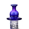 Spinning Glass Carb Cap Hookahs accesorios para cúpula superior plana de 25 mm con orificio de aire giratorio Terp Pearl Quartz Banger Nail carbs caps