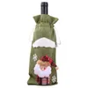 Capa de garrafa de vinho de Natal Decoração de Natal Papai Noel Garrafa Saco Boneco de neve Xmas Garrafa de vinho vestindo decoração do partido