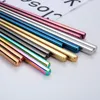 Colorful Fashion 304 Stainless Steel Chinese Chopsticks Kitchen Restaurant Hotel Flatware Home Dinnerware