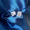 Stud Vinregem 100 925 Sterling Silver Emerald Cut G Criado Moissanite Diamantes Gemstone Brincos Ear Studs Fine Jewelry Wholesal7915279