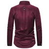 Men's Casual Shirts Men Vintage Long Sleeve Slim Fit Shirt Steampunk Gothic Victorian Cosplay Costume Male Streetwear1