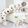 Printemps et été nouveau chien vêtements chat tigre à quatre pattes vêtements de maison fournitures pour animaux de compagnie animal mignon impression petit moyen