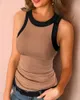 fitting T-shirts Women Jumpers Sleeveless casual Tops wear shaped vest Woman Pullovers female tank O-neck solid undershit C0376